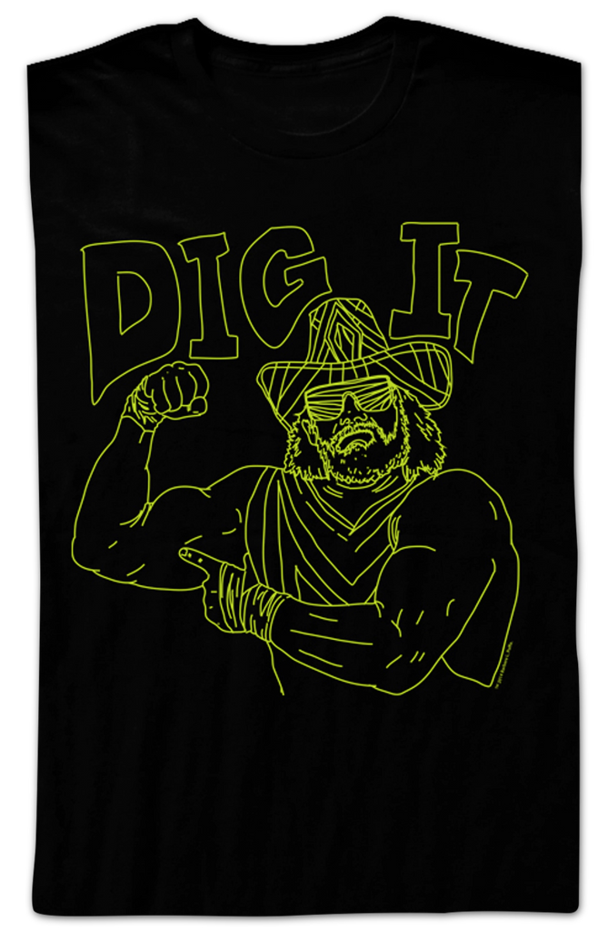 Neon Dig It Macho Man Randy Savage T-Shirt