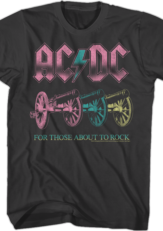 Neon For Those About To Rock ACDC Shirt - main product image