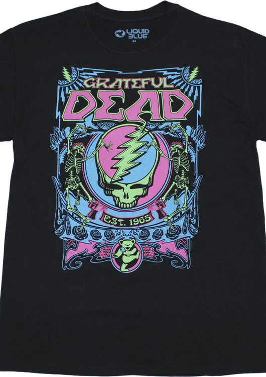 Neon Grateful Dead T-Shirt - main product image