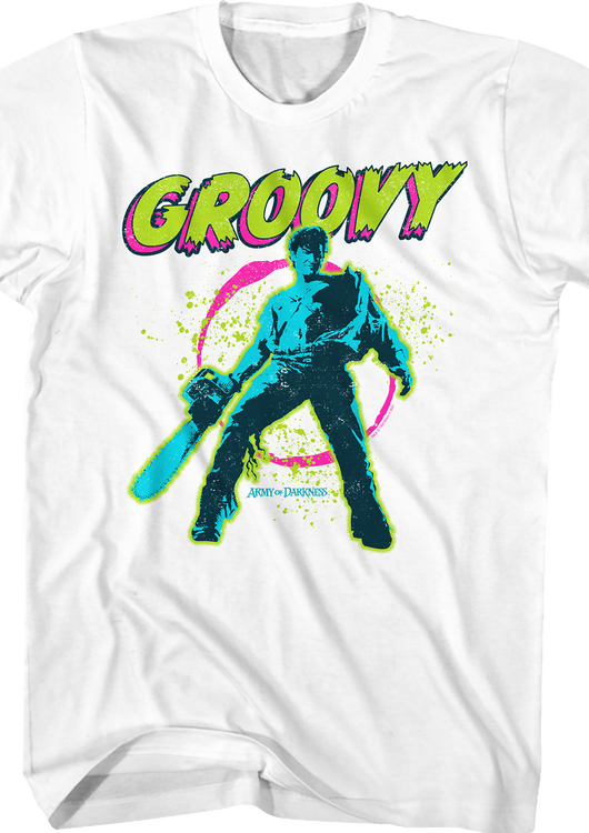 Neon Groovy Army of Darkness T-Shirt - main product image