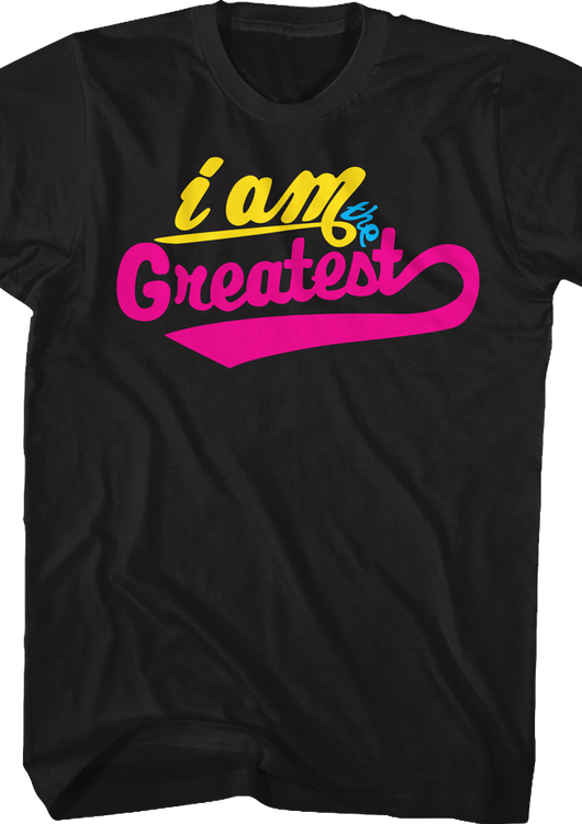 Neon I Am The Greatest Muhammad Ali T-Shirt - main product image