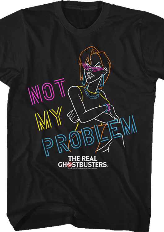 Neon Janine Not My Problem Real Ghostbusters T-Shirt - main product image