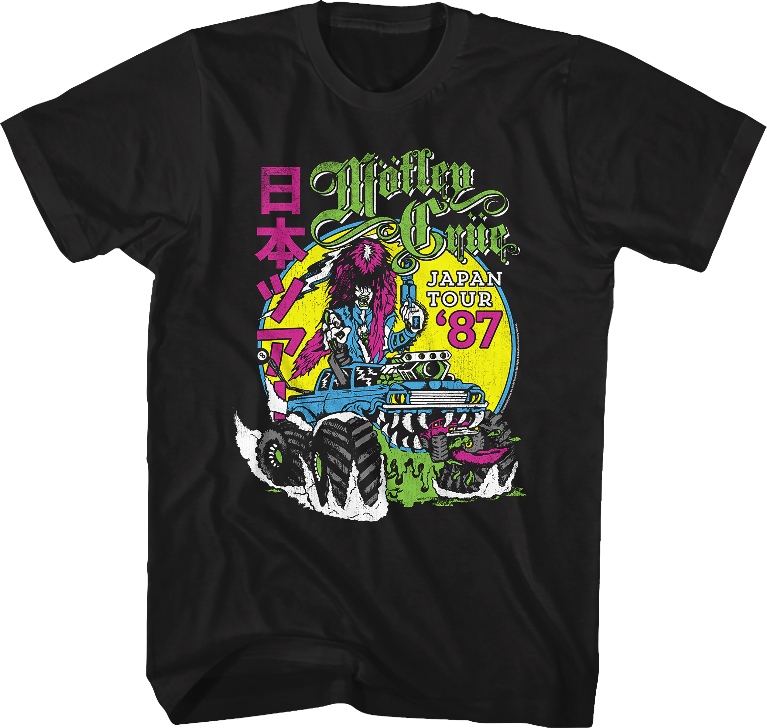 Neon Japan Tour '87 Motley Crue T-Shirt