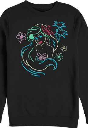 Neon Little Mermaid Sweatshirt