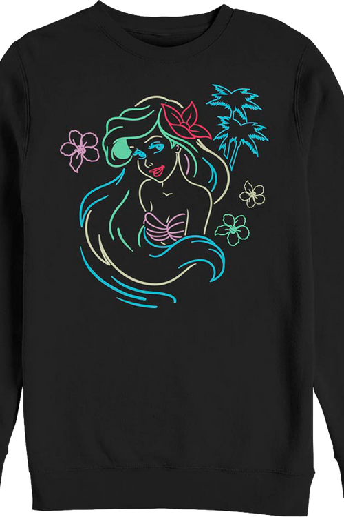 Neon Little Mermaid Sweatshirtmain product image