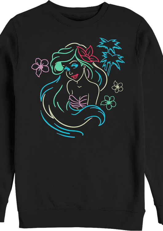 Neon Little Mermaid Sweatshirt - main product image