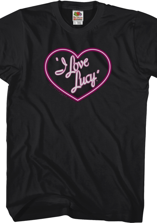 Neon Logo I Love Lucy T-Shirt - main product image
