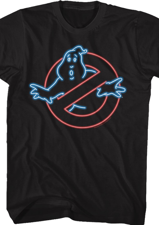 Neon Logo Real Ghostbusters T-Shirt - main product image
