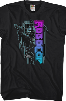 Neon Logo Robocop T-Shirt