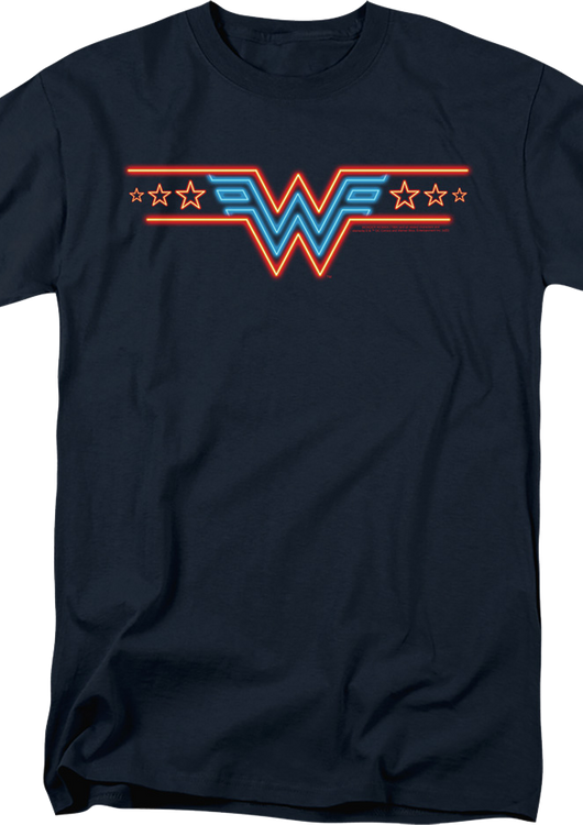Neon Logo Wonder Woman T-Shirt - main product image