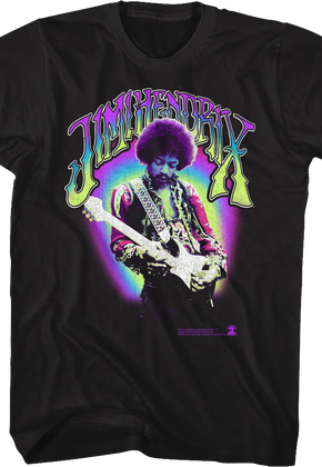 Neon Name Jimi Hendrix T-Shirt