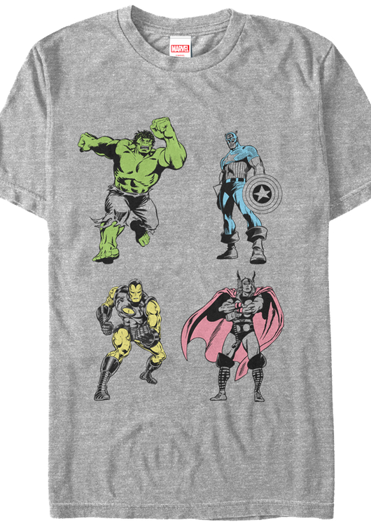 Neon Pop Avengers T-Shirt - main product image
