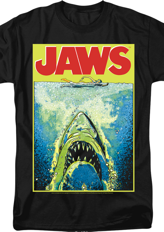 Neon Poster Jaws T-Shirt - main product image