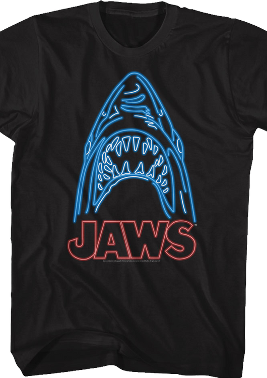Neon Shark Jaws T-Shirt - main product image