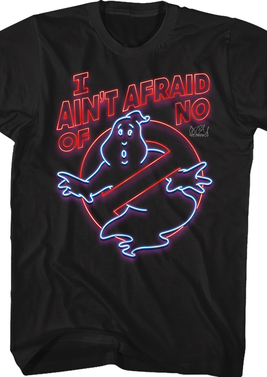 Neon Sign Ghostbusters T-Shirt - main product image