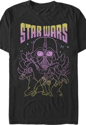 Neon Sketch Star Wars T-Shirt
