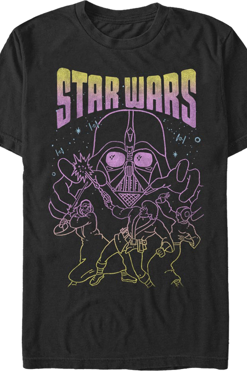 Neon Sketch Star Wars T-Shirtmain product image