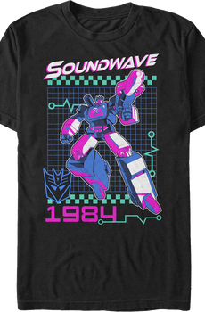 Neon Soundwave Transformers T-Shirt