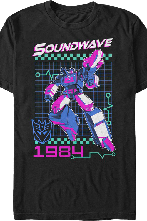Neon Soundwave Transformers T-Shirtmain product image