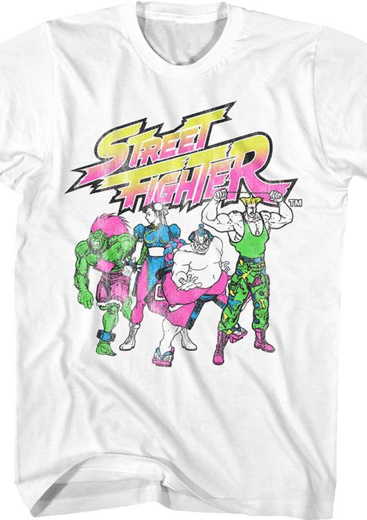 Neon Street Fighter T-Shirt - main product image