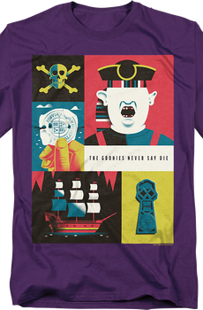 Never Say Die Collage Goonies T-Shirt