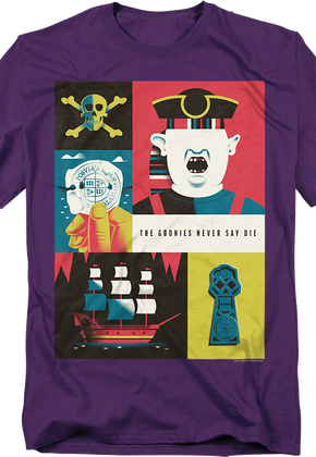 Never Say Die Collage Goonies T-Shirt