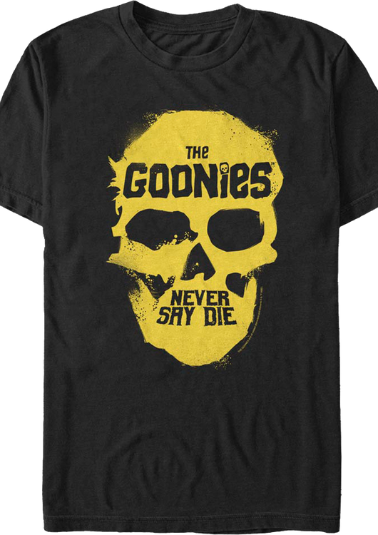 Never Say Die Skull Goonies T-Shirt - main product image