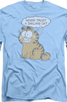 Never Trust A Smiling Cat Garfield Long Sleeve Shirt