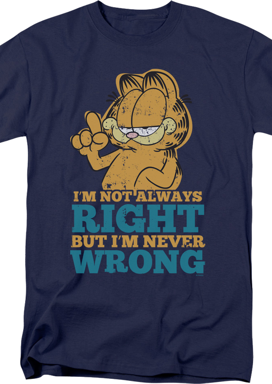 Never Wrong Garfield T-Shirt - main product image