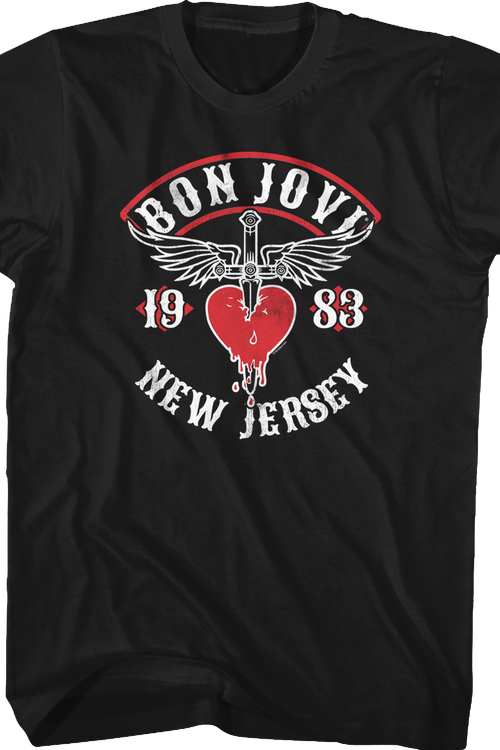 New Jersey 1983 Bon Jovi T-Shirtmain product image