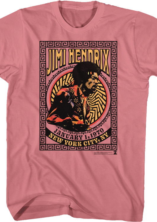 New York City 1970 Jimi Hendrix T-Shirt - main product image