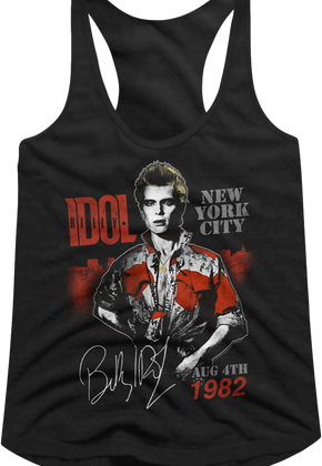 Ladies New York City 1982 Billy Idol Racerback Tank Top