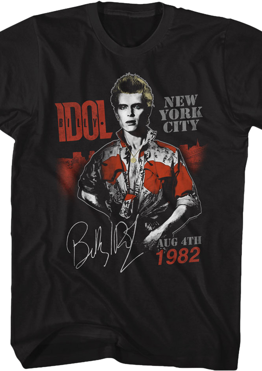 New York City 1982 Billy Idol T-Shirt - main product image
