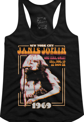 Ladies New York City Janis Joplin Racerback Tank Top