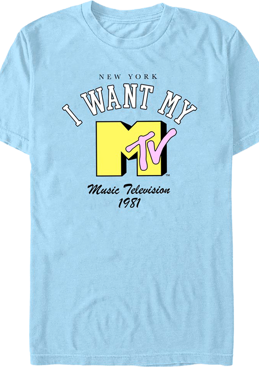 New York I Want My MTV Shirt - main product image