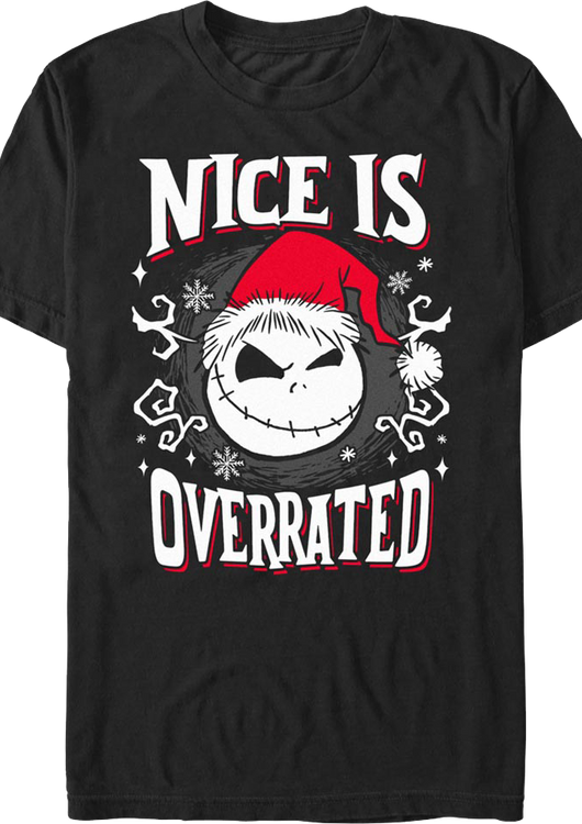Nice Is Overrated Nightmare Before Christmas T-Shirt - main product image