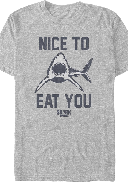 Nice To Eat You Shark Week T-Shirt - main product image