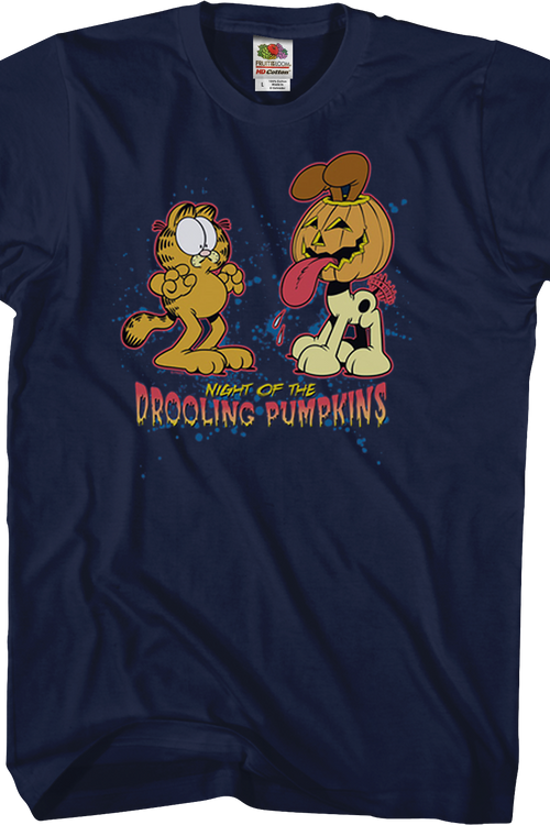 Night Of The Drooling Pumpkins Garfield T-Shirtmain product image