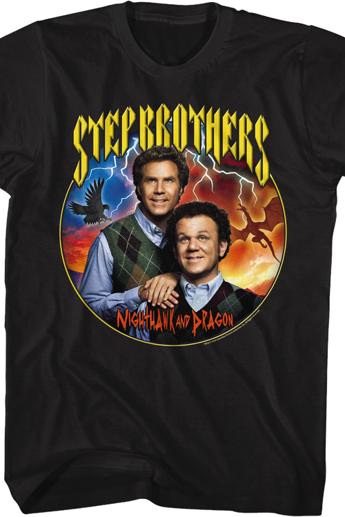 Nighthawk And Dragon Step Brothers T-Shirt