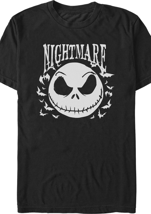 Nightmare Jack Skellington Skull Nightmare Before Christmas T-Shirt - main product image