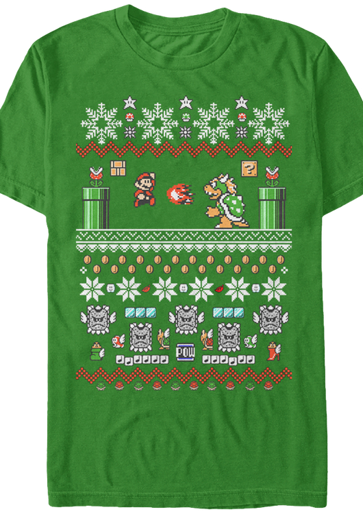 Nintendo Super Mario Christmas T-Shirt - main product image