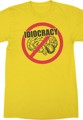 No Brain Logo Idiocracy T-Shirt
