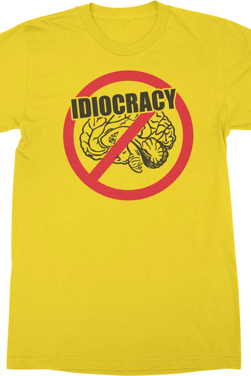 No Brain Logo Idiocracy T-Shirtmain product image
