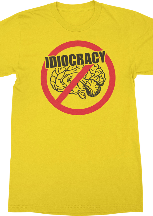 No Brain Logo Idiocracy T-Shirt - main product image
