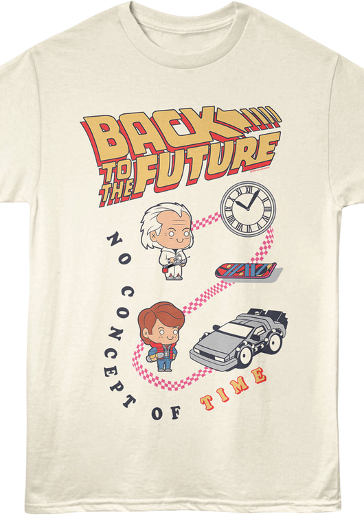 No Concept Of Time Back To The Future T-Shirt - main product image