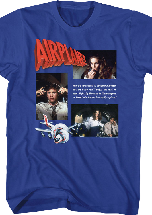 No Reason To Become Alarmed Airplane T-Shirt - main product image