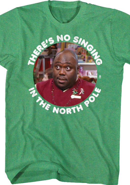 No Singing In The North Pole Elf T-Shirt - main product image