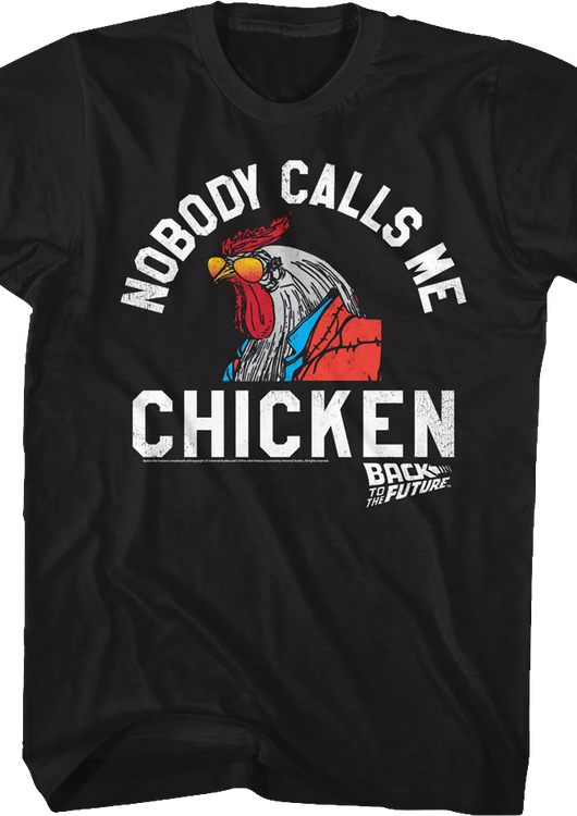 Nobody Calls Me Chicken Back To The Future T-Shirt - main product image