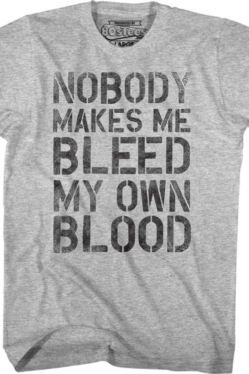 Nobody Makes Me Bleed My Own Blood Dodgeball T-Shirtmain product image