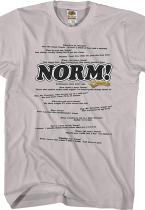 Normisms Cheers T-Shirt